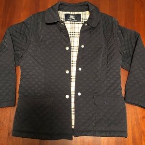 Girl’s Burberry Navy quilted jacket